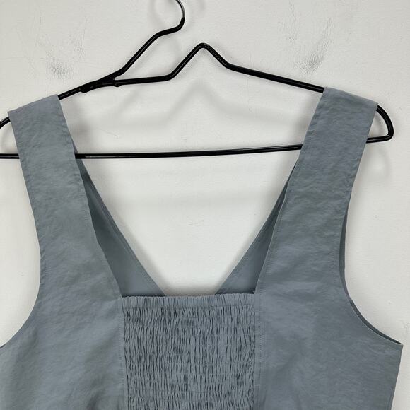 Madewell Softdrape Gwen Crop Vest Top Still Dawn Gray Fitted V Neck US 12 NWT - Picture 12 of 12